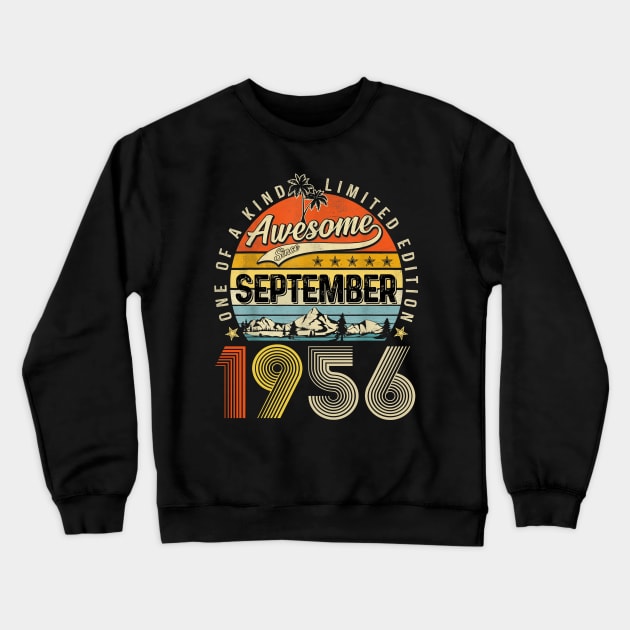 Awesome Since September 1956 Vintage 67th Birthday Crewneck Sweatshirt by nakaahikithuy